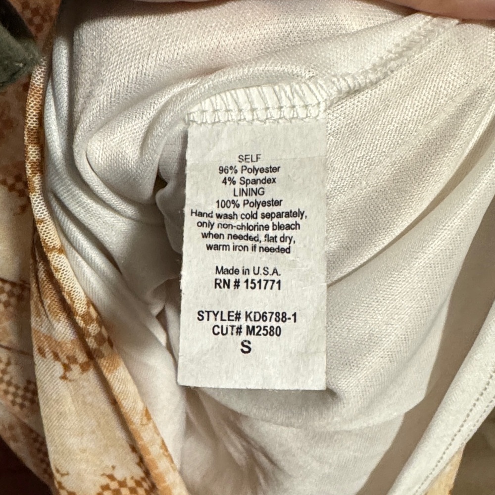 Le Lis Tan And White Patchwork Patterned Mesh Bod… - image 7